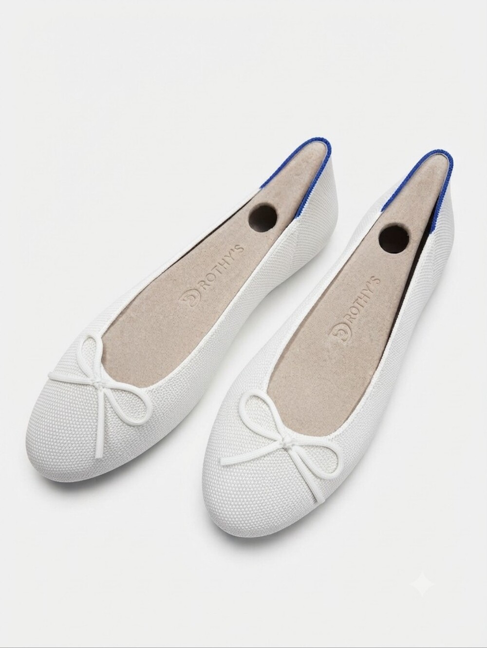 Rothy's Gardenia The Ballet Flat with Bow - Women's US Size 7.5 (EU 37.5)